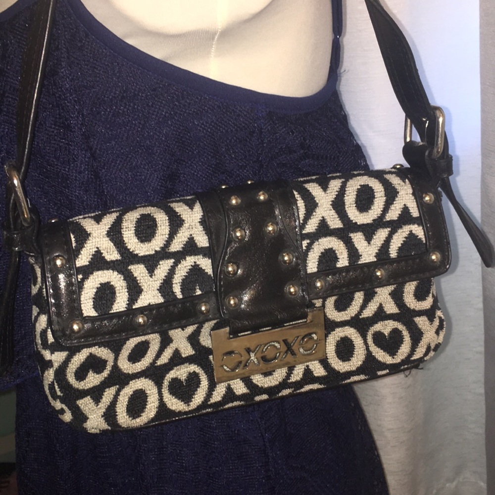 XOXO Black and White Handbag